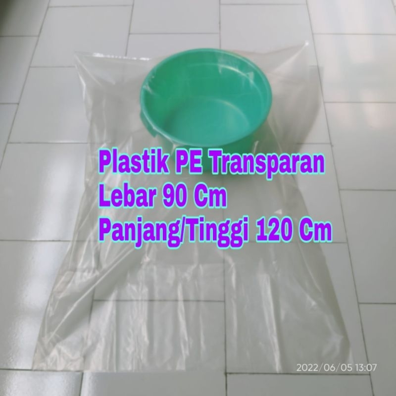 Jual Plastik Bening Tebal 80 Micron Kantong Plastik Sampah Transparan 90 X 120 Cm Plastik 0598