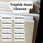 Triplek 9 mm // Lebar 20 cm // Ukuran Lengkap // Bisa Request Ukuran