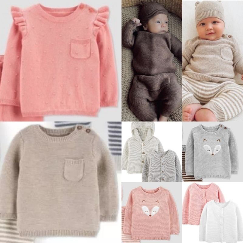 Carters baby girl on sale sweater