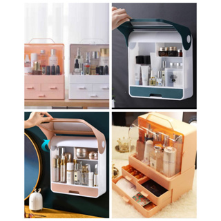 Promo [COD] Rak Kosmetik Kotak Make Up Box Storage Organizer Penutup Kaca  Akrilik Dustproof Anti Debu Diskon 1% di Seller Mitra Deal Id - Pakal, Kota  Surabaya