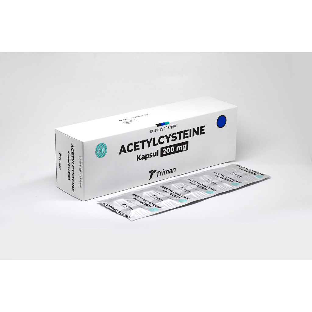Jual ACETYLCYSTEINE 200MG 1 STRIP 10 TABLET | Shopee Indonesia