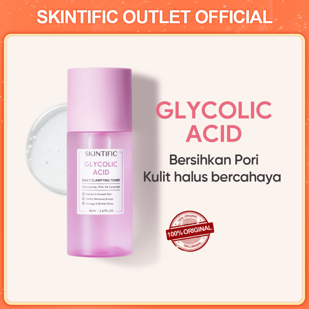 Jual 【Skintific Outlet Official】SKINTIFIC Glycolic Acid Daily