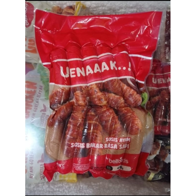 Jual Belfoods Uenaaak Sosis Bakar Ayam Sapi Gr Shopee Indonesia