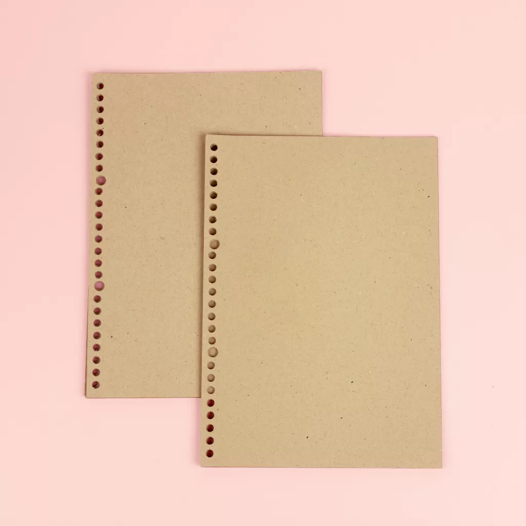 Jual Loose Leaf A4 Kraft Paper 50 Lembar Kertas Binder Isi Binder Refill Kertas File 30 Holes