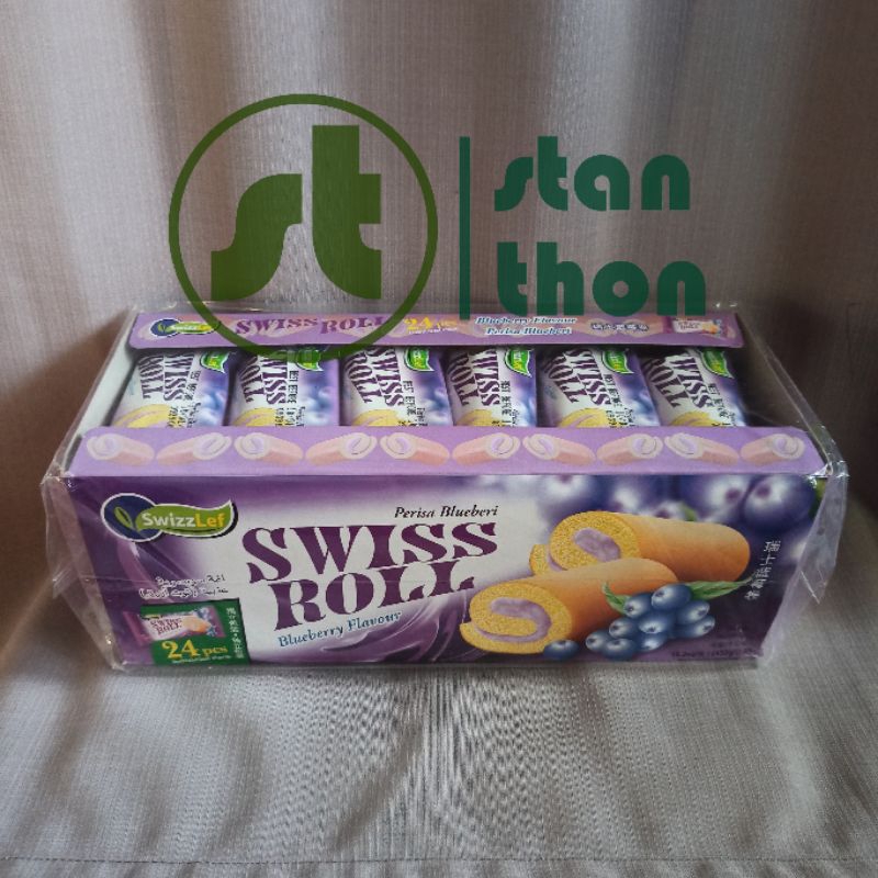 Jual Bolu Swiss Roll Malaysia rasa cokelat, kelapa, pandan, strawberry ...