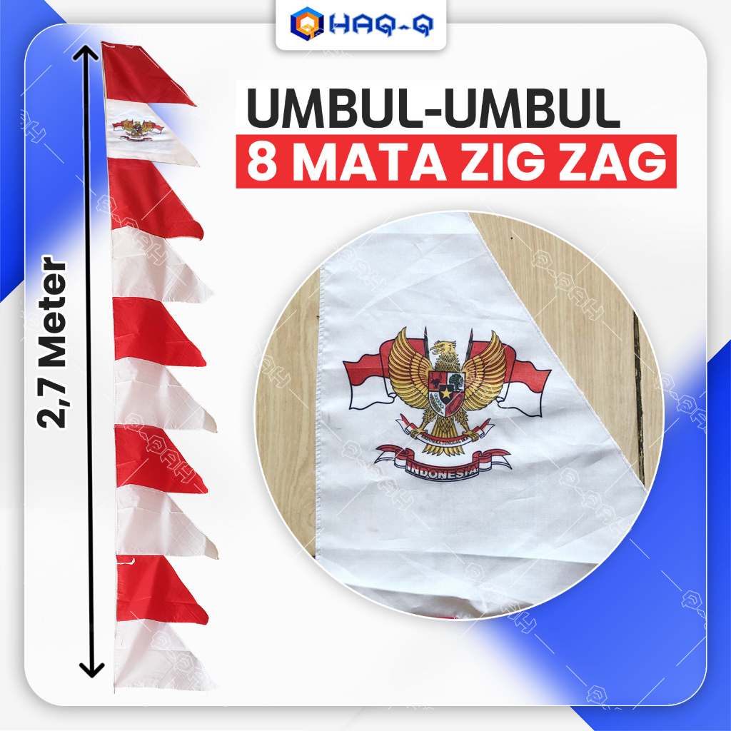 Jual Bendera Umbul Umbul Zig Zag Mata Merah Putih Lambang Garuda Shopee Indonesia