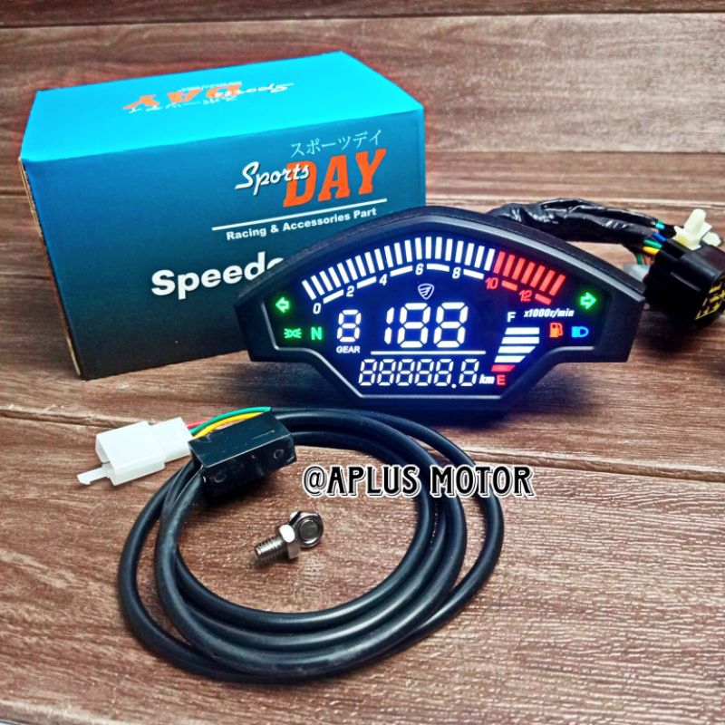 Jual SPEEDOMETER GPX DIGITAL UNIVERSAL IMPORT SPIDO GPX FULL DIGITAL