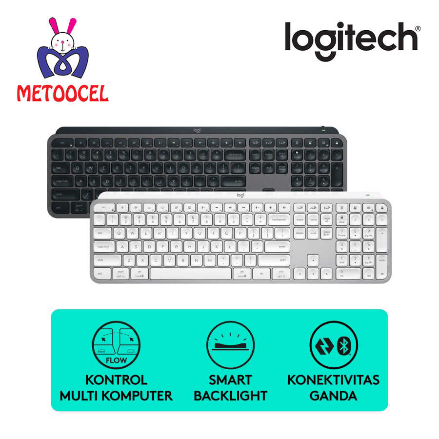 Jual Logitech MX Keys S Keyboard Wireless Bluetooth Smart Backlight ...