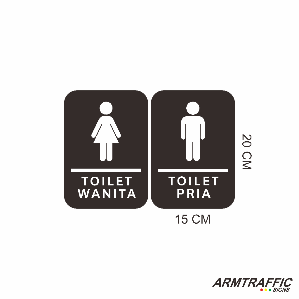 Jual Tanda Sign Rambu Rambu Kamar Mandi Toilet Pria Dan Wanita