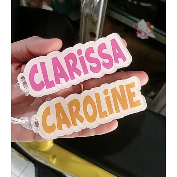 Jual CUSTOM LUGGAGE TAG PRINTING / GANTUNGAN KOPER FREE NAMA ...