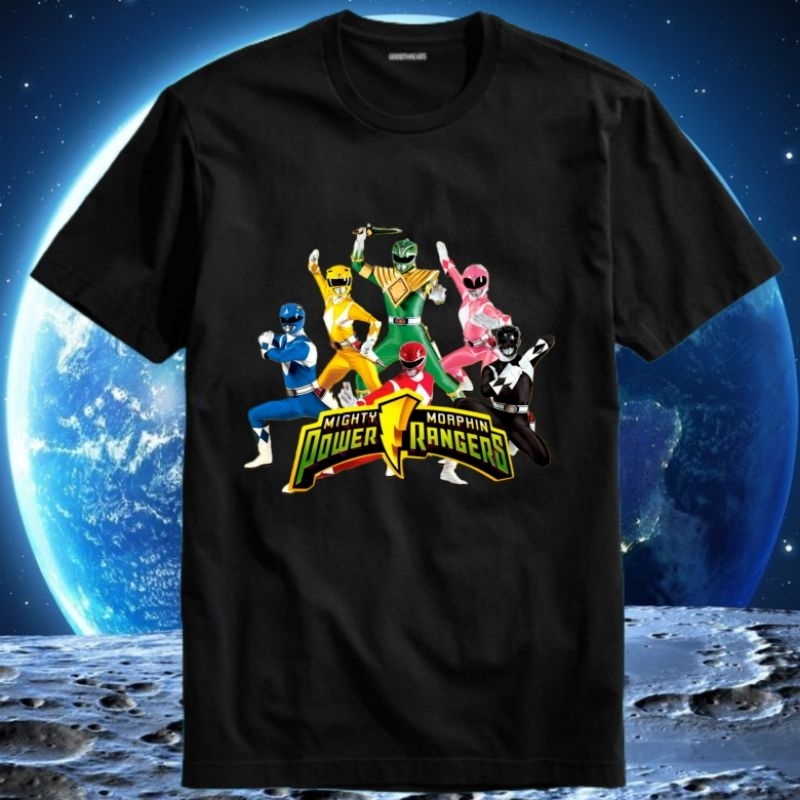 Jual Baju Kaos Tshirt Pria Laki Cowok Cewek Unisex Anak Power Ranger ...