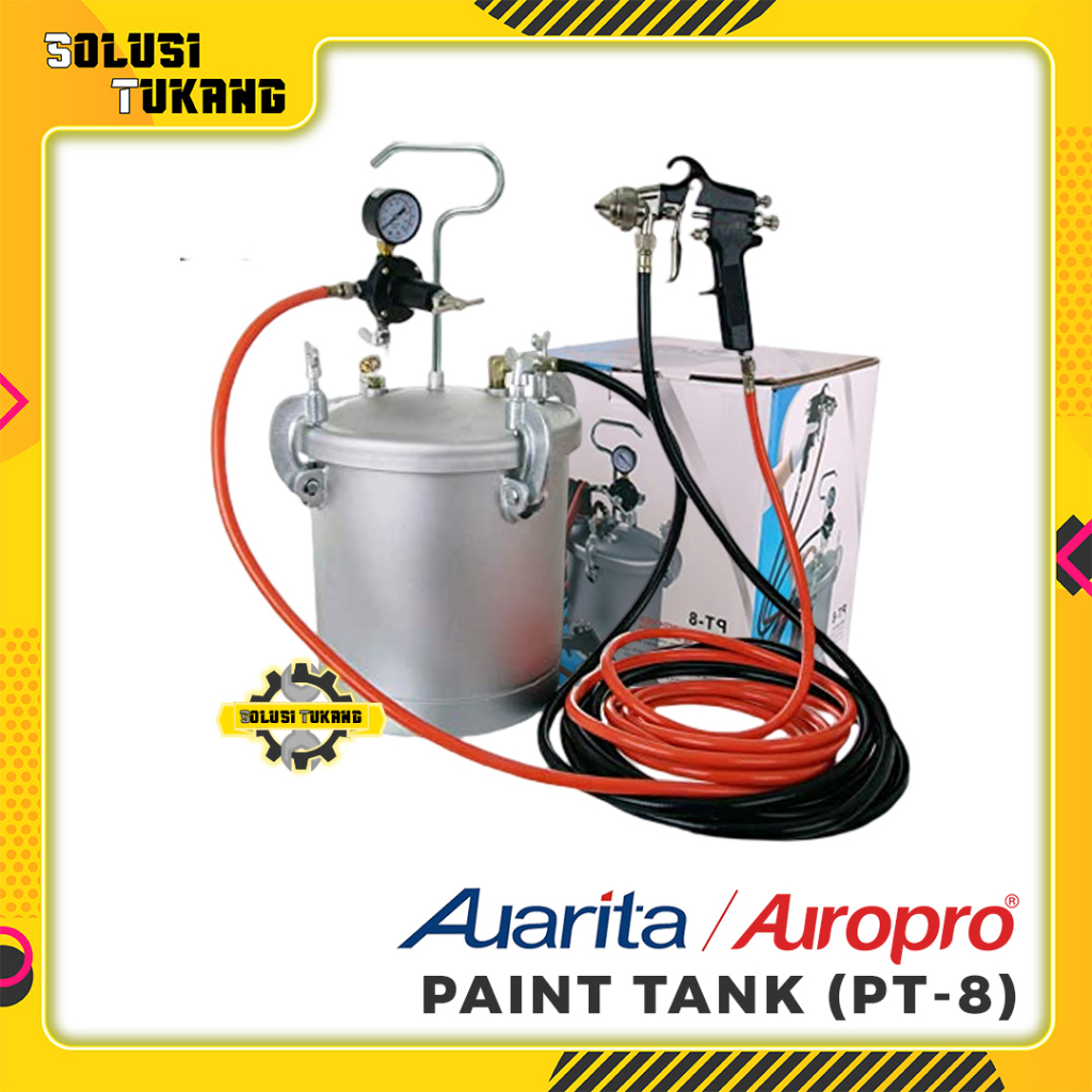 Jual Paint Tank 10 liter AUARITA ( auropro ) PT8 Pressure Tank Alat ...