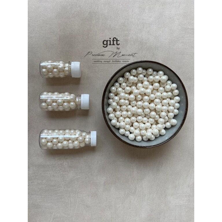 Jual White pearl sprinkle mutiara putih D12mm Shopee Indonesia