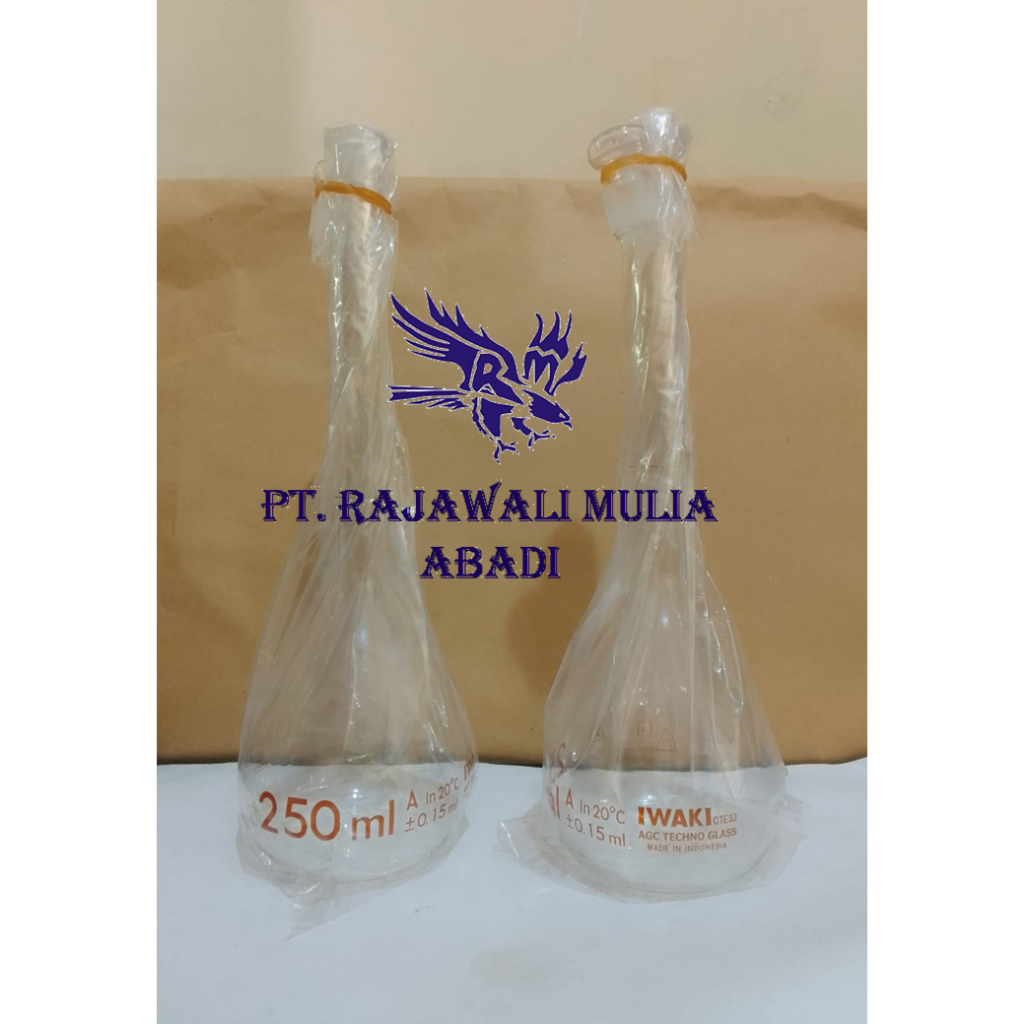 Jual Volumetric Flask Labu Ukur Tutup Kaca 500 Ml Iwaki 5640 250 Bukan Isolab Pyrex Borosil 3013