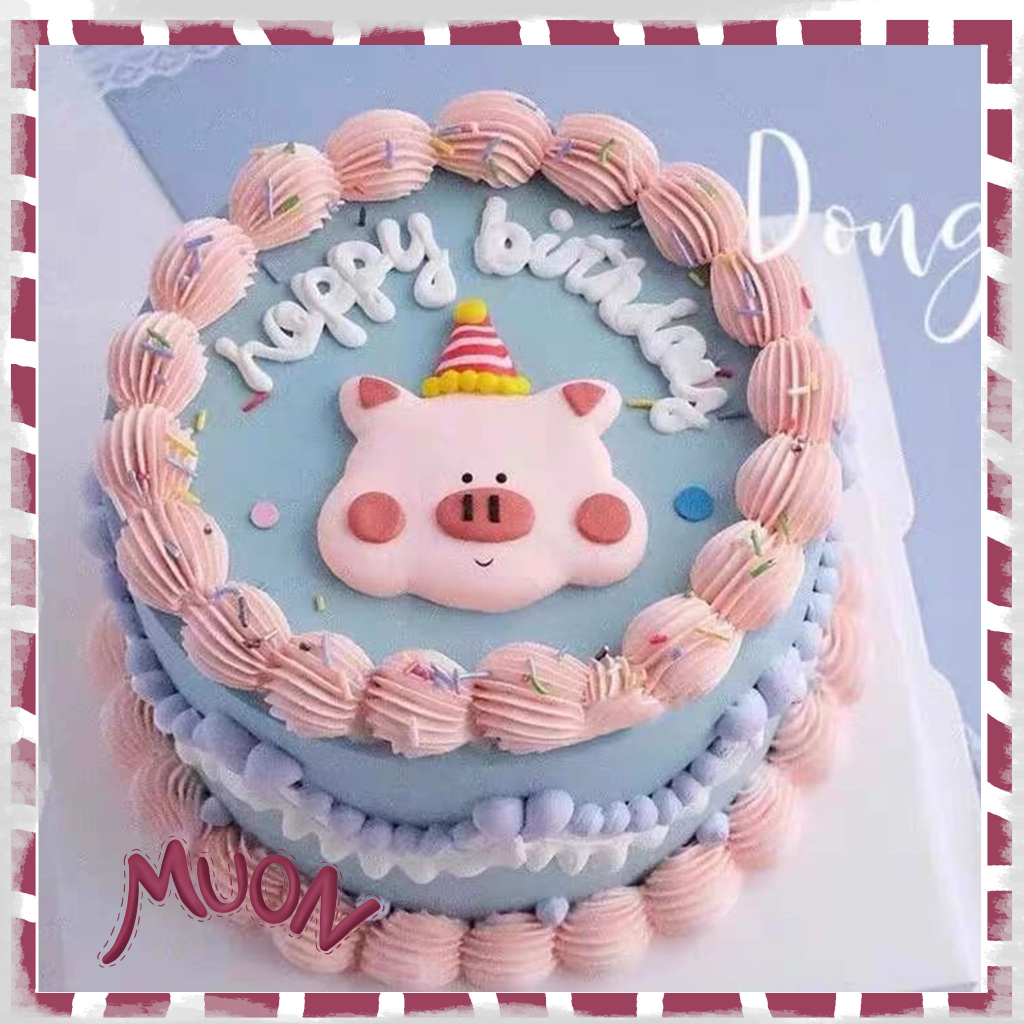 Jual Cake Inspiration #1 - Piggy Cake - Dekorasi Kue Lucu Clay Topper