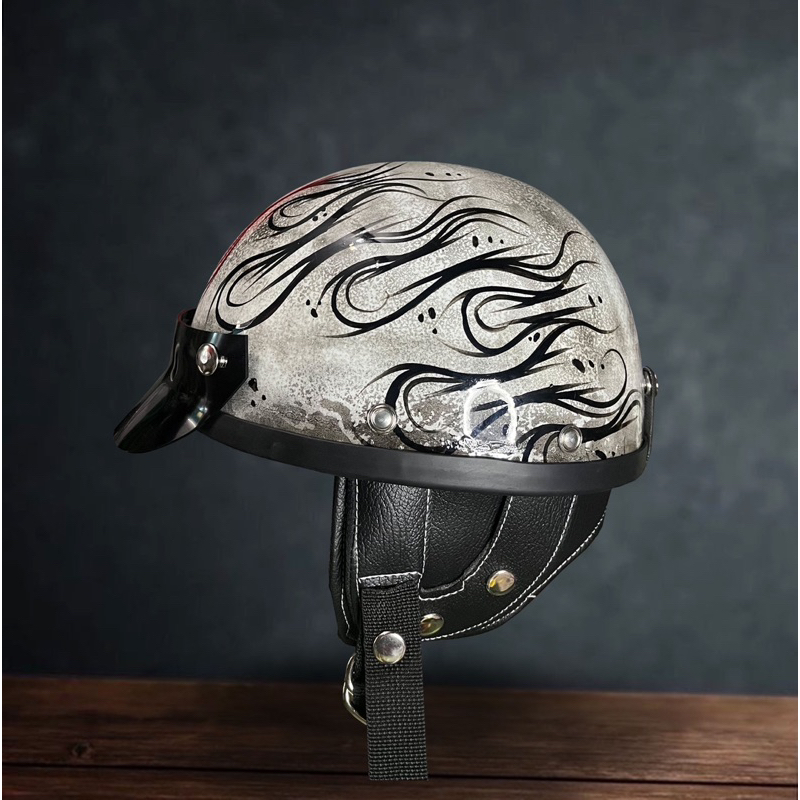 Jual Chips Custom Riot Flames Helm custom Chopper Bobber Shopee