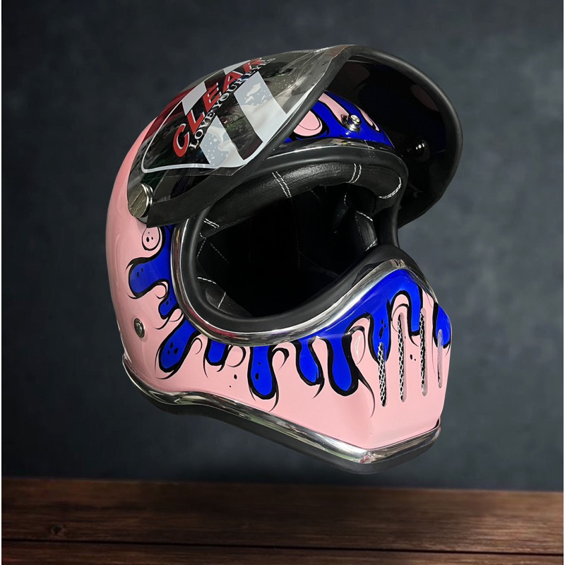 Jual Helm Custom Cakil Pink Melt - Helm Custom | Shopee Indonesia