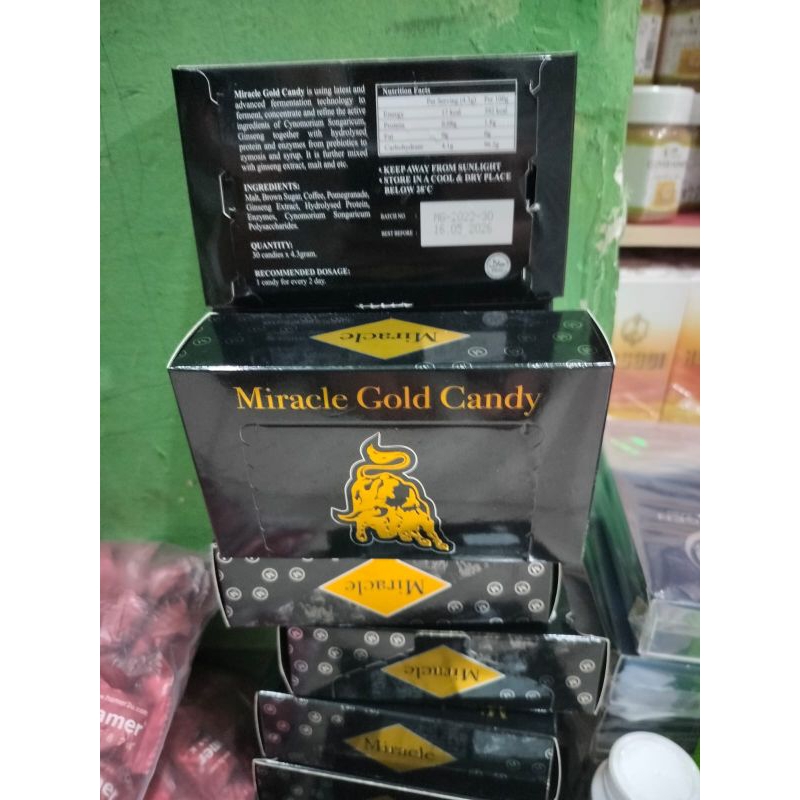 Jual Miracle Gold Candy isi 30pcs Shopee Indonesia