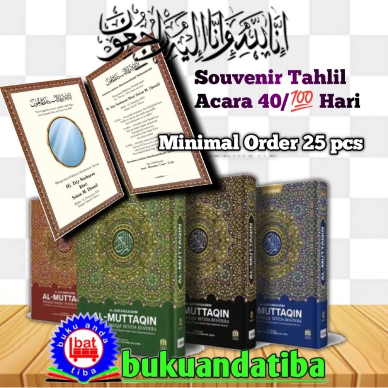 Jual Cetak Custom Sisipan Alquran Untuk Acara 40/100 Harian - Pilih ...