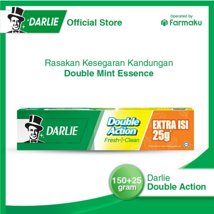Jual Darlie Toothpaste Double Action 150 g Extra 25 g | Shopee Indonesia