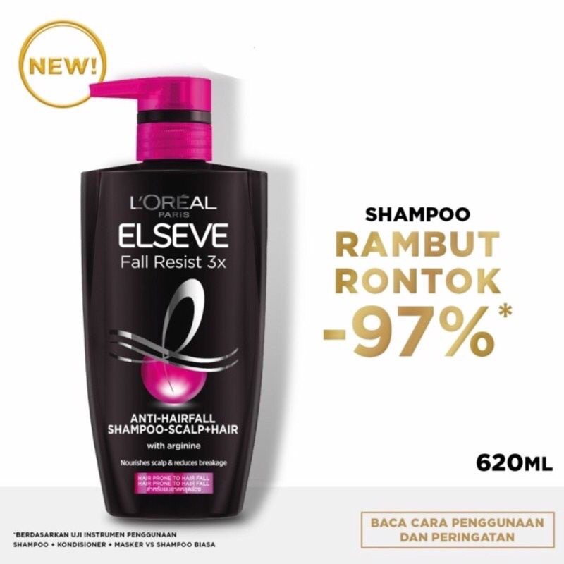 Jual Loreal Paris Fall Resist Shampoo 620ml (Perawatan Rambut Rontok ...