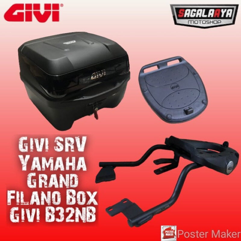 Jual Paket Box Givi B Nb Mp Bracket Givi Srv Yamaha Grand Filano Original Shopee Indonesia