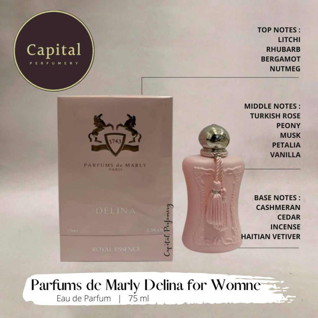 Jual Parfum Original De Marly Delina Royal Essence For Women Edp 75 Ml ...