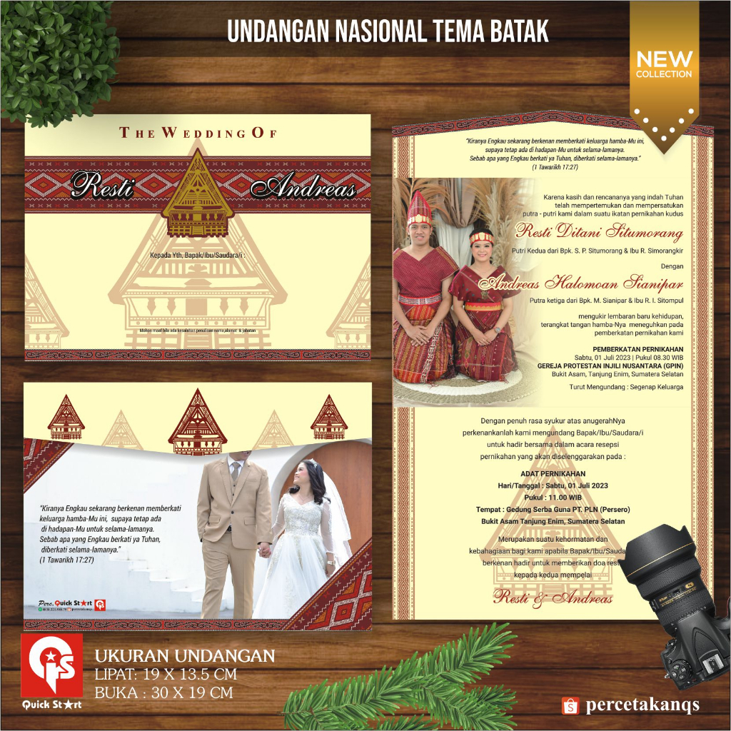 Jual Undangan Pernikahan Nasional Tema Batak | Shopee Indonesia