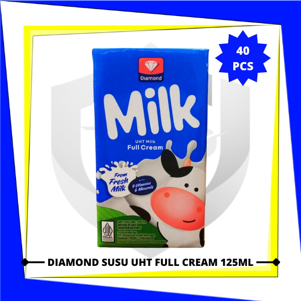 Jual Diamond Susu Uht Full Cream 125ml X 40 Pcs 1 Karton Shopee