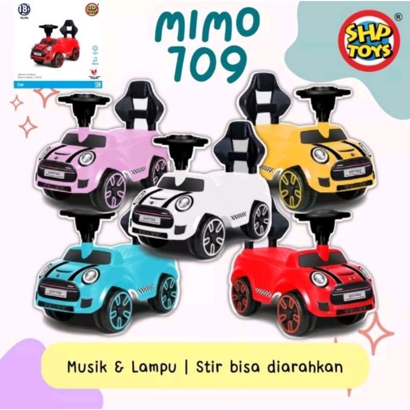 Jual Mainan Mobilan SHP Toys Ride On Car MIMO 709 versi mini cooper ...