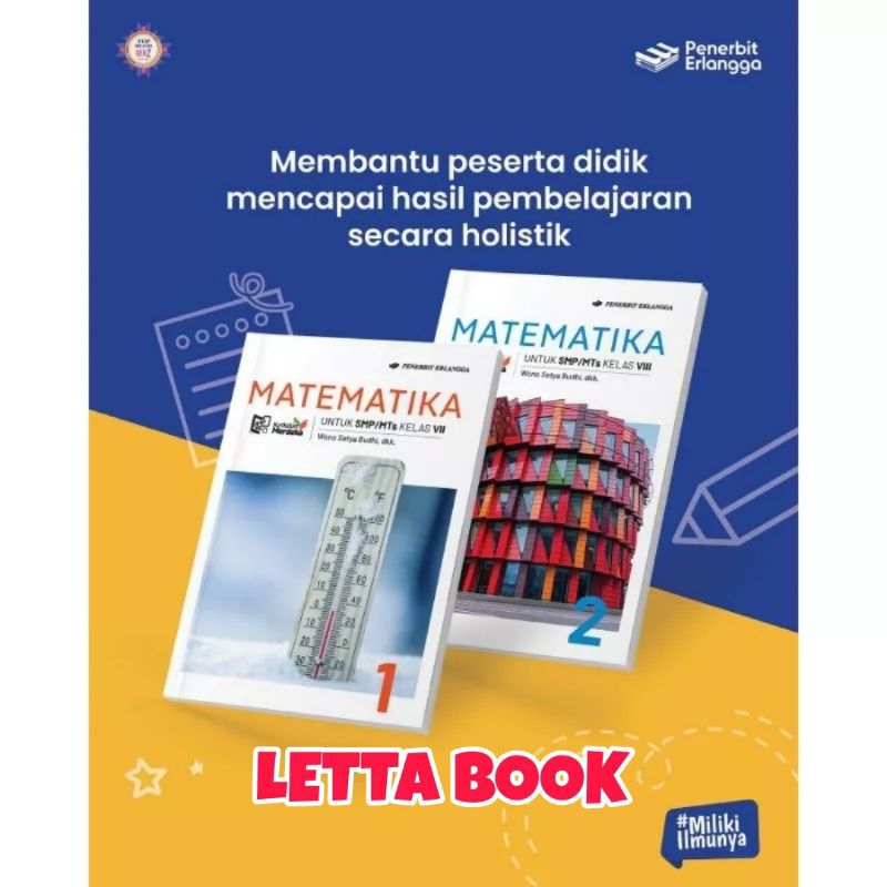 Jual Buku Matematika Erlangga Kelas 7 8 Smp Mts Kurikulum Merdeka