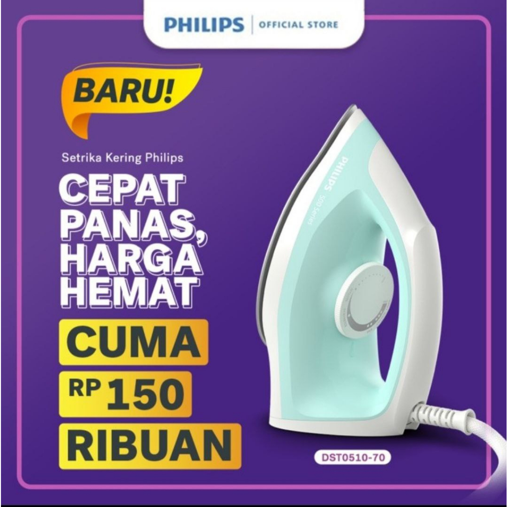Jual Setrika Philips DST0510 / DST-0510 / DST 0510/70 GC-122 / GC122 ...