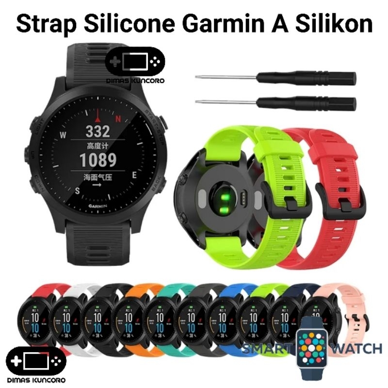 Jual Strap Silicone Garmin A Silikon approach S60 S62 S70 47mm instinct 1 2 crossover solar tactical tali jam tangan karet rubber silicon Shopee Indonesia