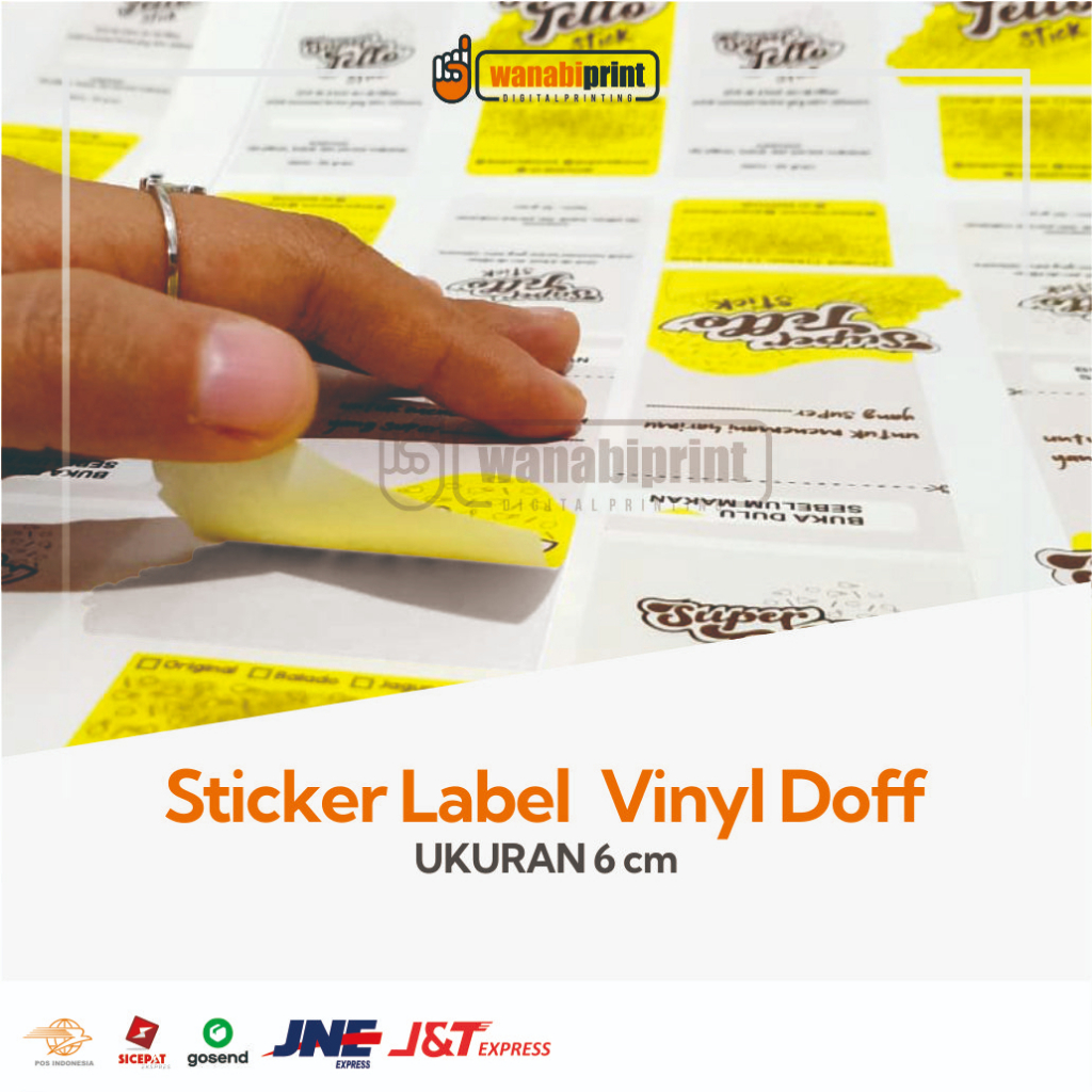 Jual Cetak Sticker Label Kemasan Harga Nama Pengiriman Jual Beli Makanan Design Botol Print 0257