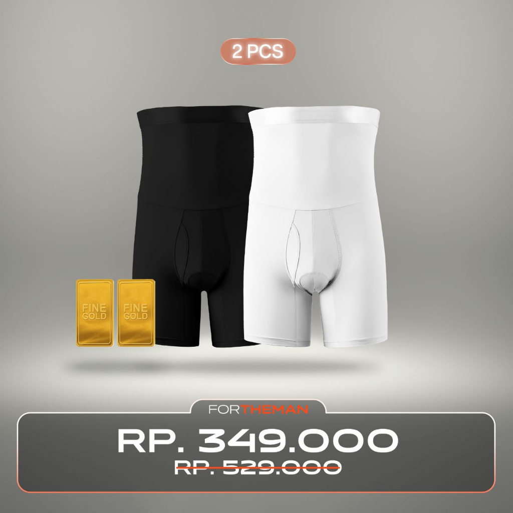 Jual For The Man | Premium Ultimate Compression Boxer (2pcs) + Free ...