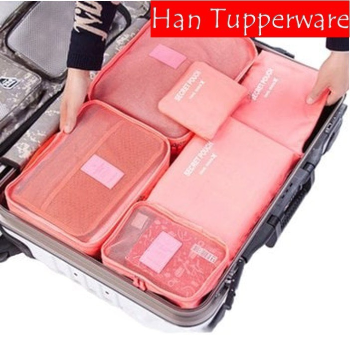 Jual Travel Bag 6 in 1 Secret Pouch 6 in 1 | Shopee Indonesia
