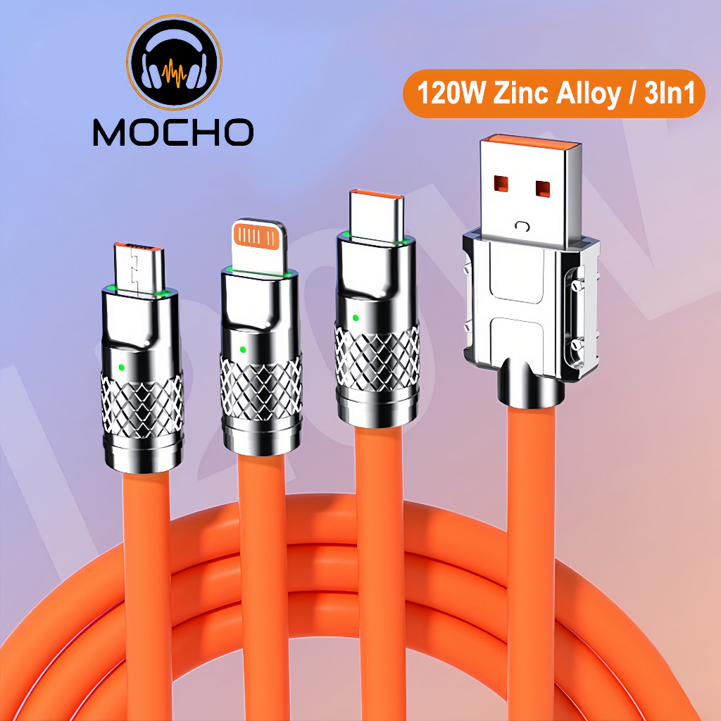 Jual Mocho W A In Kabel Data Fast Charging Type C Kabel Gaming Usb Tipe C Zinc Alloy