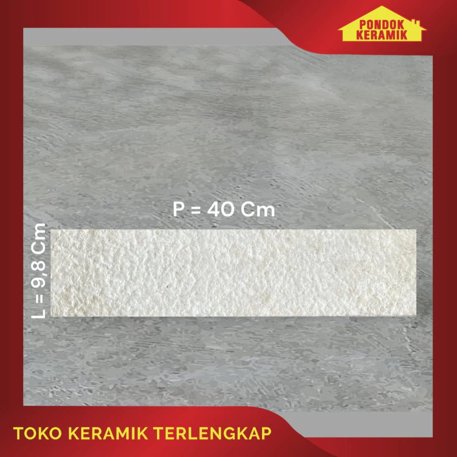 Marmer Lantai Anti Slip Marmer Dinding 40x9,8 Cm Tiles Acid