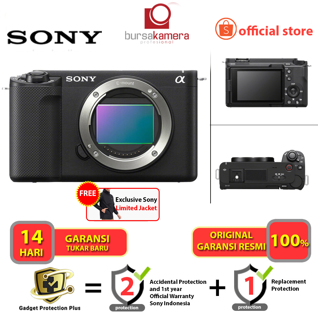 Jual Sony Zv E Sony Mirrorless Camera Body Only Zve Zv E Black