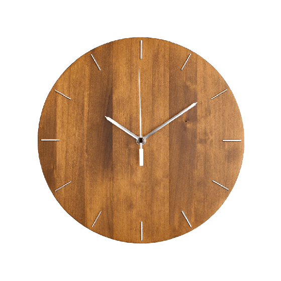 Jual Wooden Aesthetic Simple Wall Clocks Jam Dinding Kayu Estetik