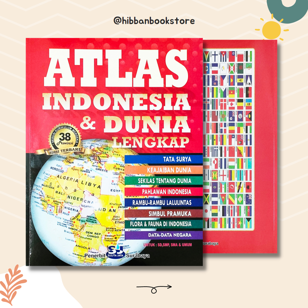 Jual Buku Atlas Terbaru/Buku Atlas Indonesia Dan Dunia Lengkap 38 ...