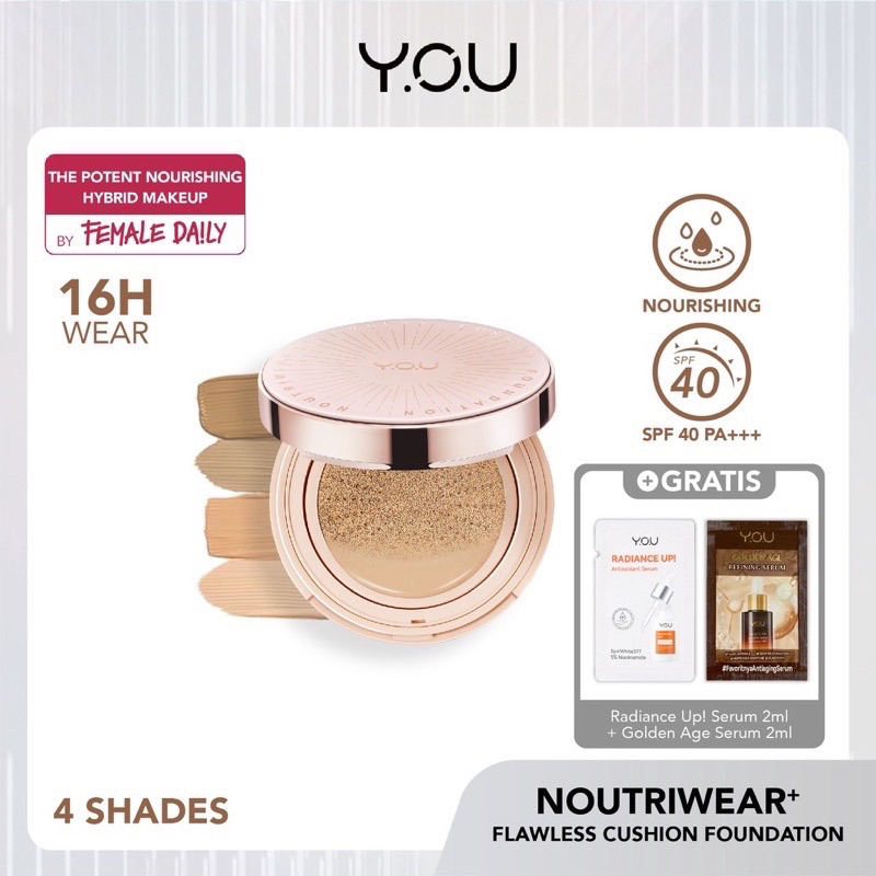 Jual Y.O.U Noutriwear Flawless Cushion YOU Original 100 Shopee