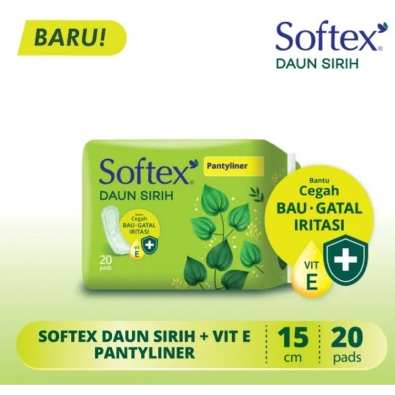 Jual Panty liners softex daun sirih 20 pads Shopee Indonesia