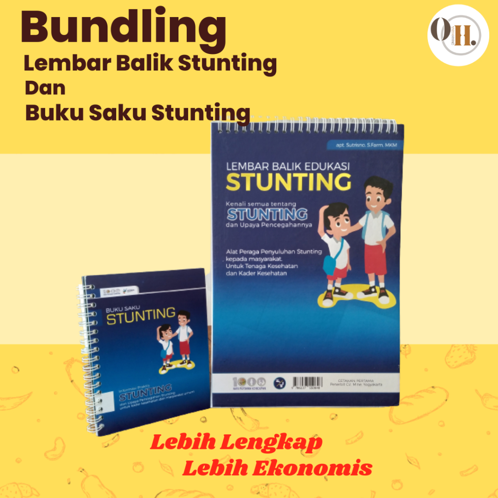 Jual Paket Bundling Lembar Balik Stunting Dan Buku Saku Stunting