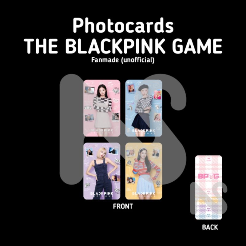 BLACKPINK THE GAME PHOTOCARDS FANMADE GRATIS