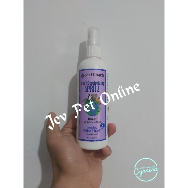 Jual Earthbath 3in1 Deodorizing Lavender Spritz Dog Conditioner Spray
