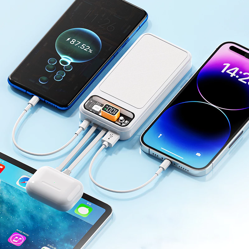 GROTIC Powerbank Fast Charging 24000mAh With Dual Port Type C And Lightning GY186