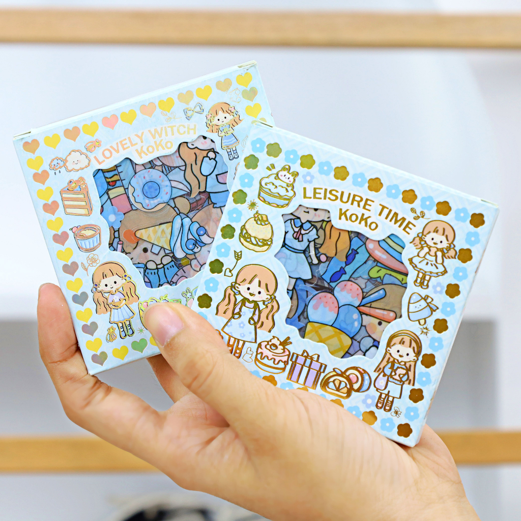 Jual (BISA COD) Sticker Momo Isi 100 Lembar Per Box / 4 Warna Lucu