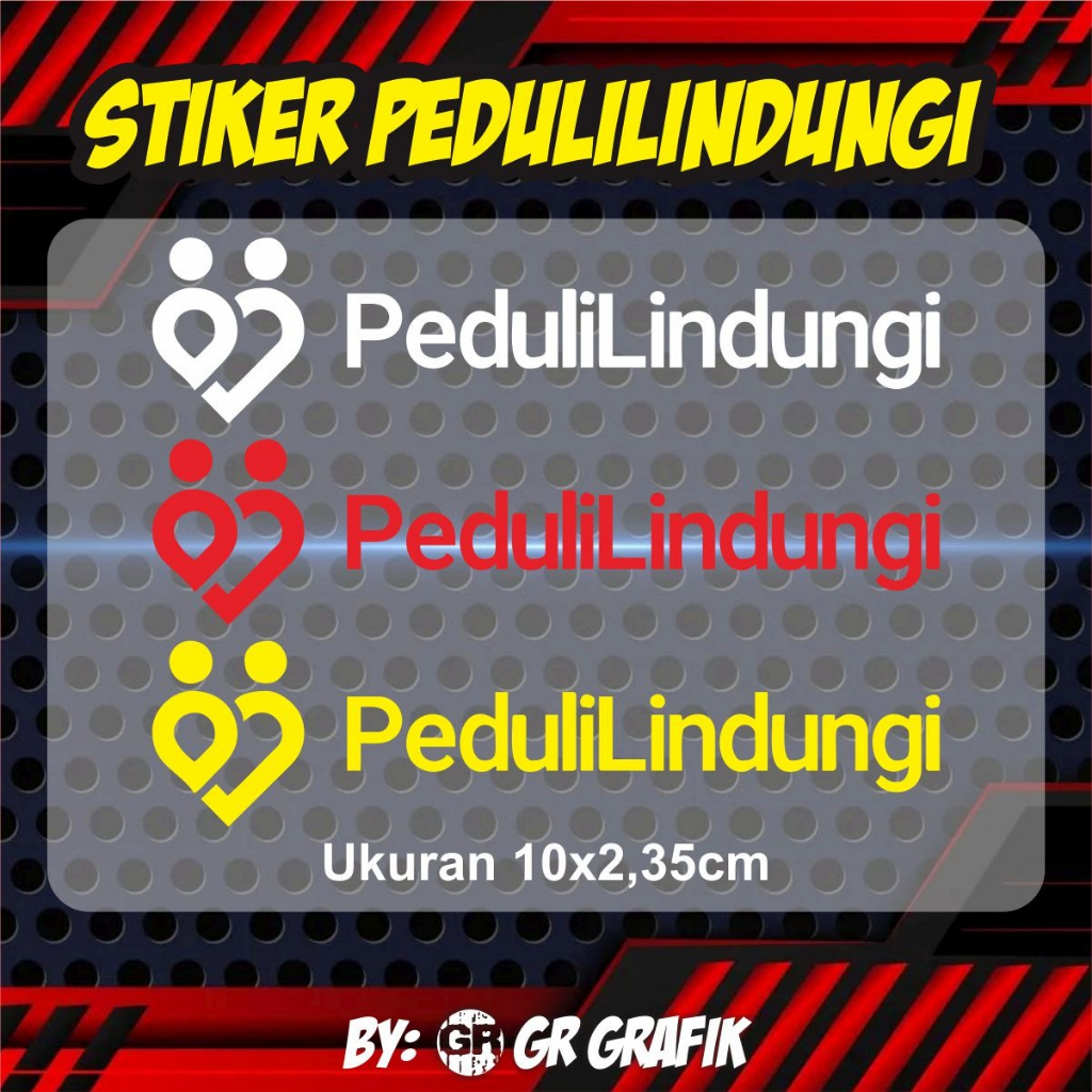 Jual STIKER CUTTING TEKS PEDULI LINDUNGI MURAH TANPA MINIMAL PEMBELIAN ...