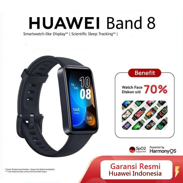 Banding HONOR Band 7 dan Huawei Band 8 - Spesifikasi dan harga di